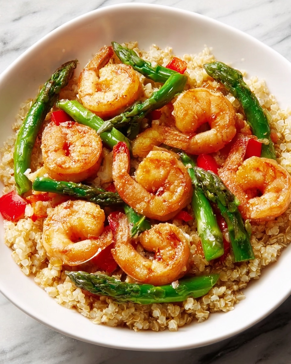Meyer Lemon Garlic Shrimp and Asparagus Recipe - Recipe Image