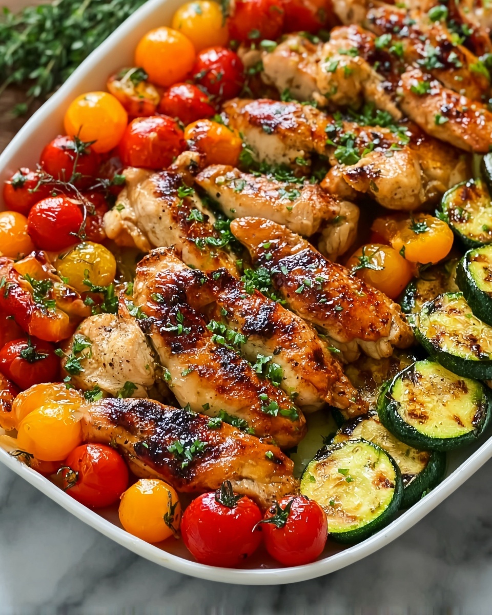 Mediterranean Chicken Zucchini Bake Recipe - Recipe Image
