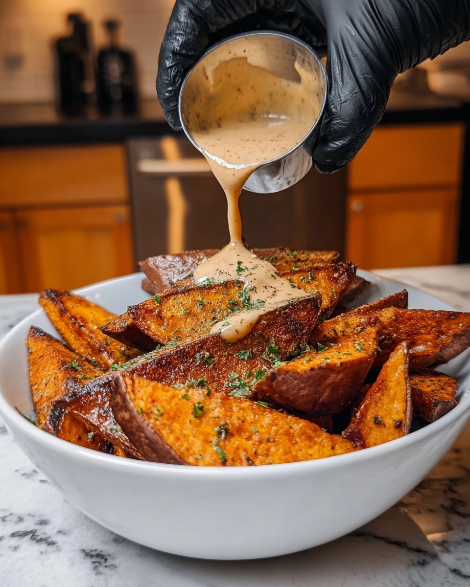 Smoky Roasted Sweet Potatoes with Chipotle Mayo Delight Recipe - Recipe Image