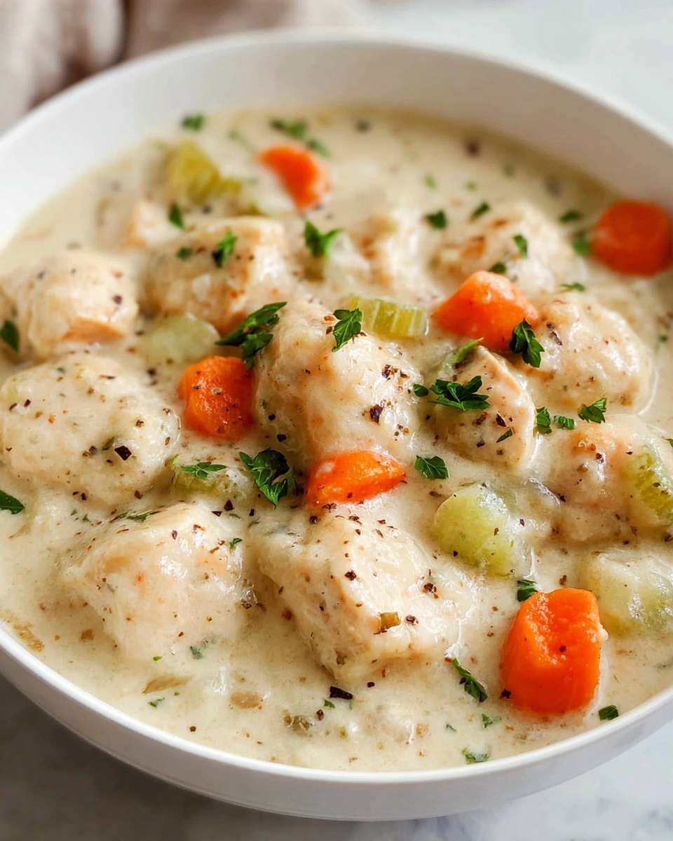 Leftover Turkey and Stuffing Dumpling Soup Recipe - Recipe Image