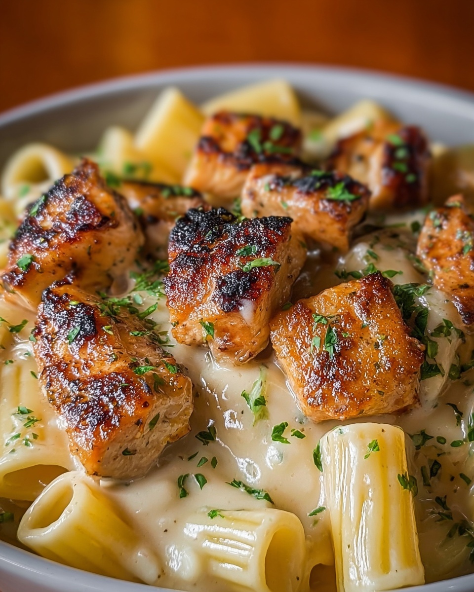 Creamy Parmesan Chicken Rigatoni Recipe - Recipe Image