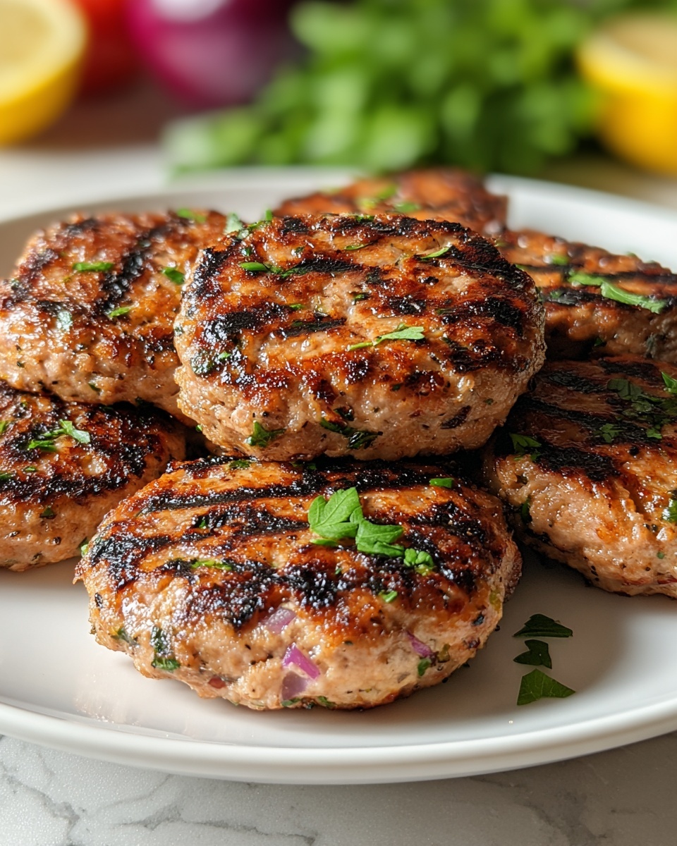 Mediterranean Chicken Patties Recipe - Recipe Image