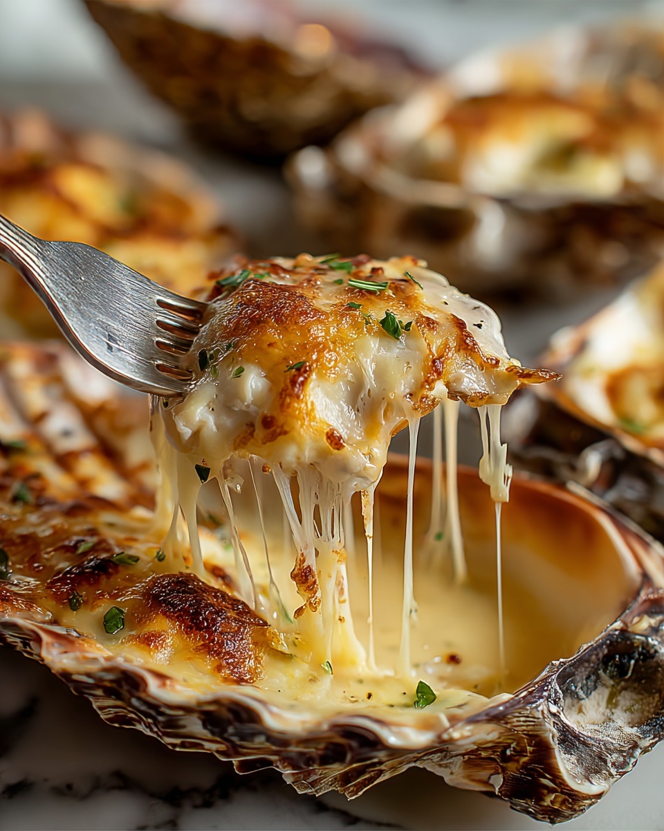 Grilled Parmesan Garlic Oysters Recipe - Recipe Image