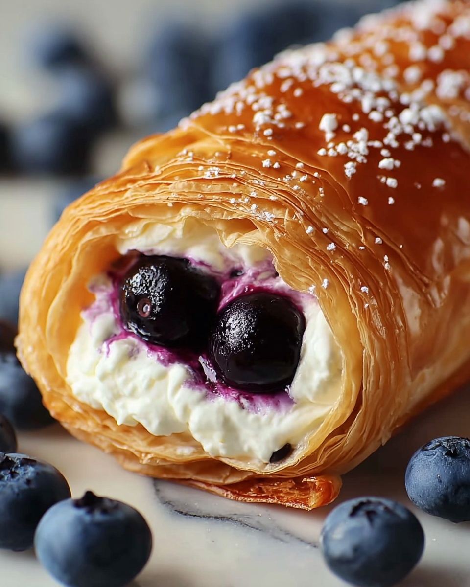 Blueberry Cream Cheese Egg Rolls Recipe - Recipe Image
