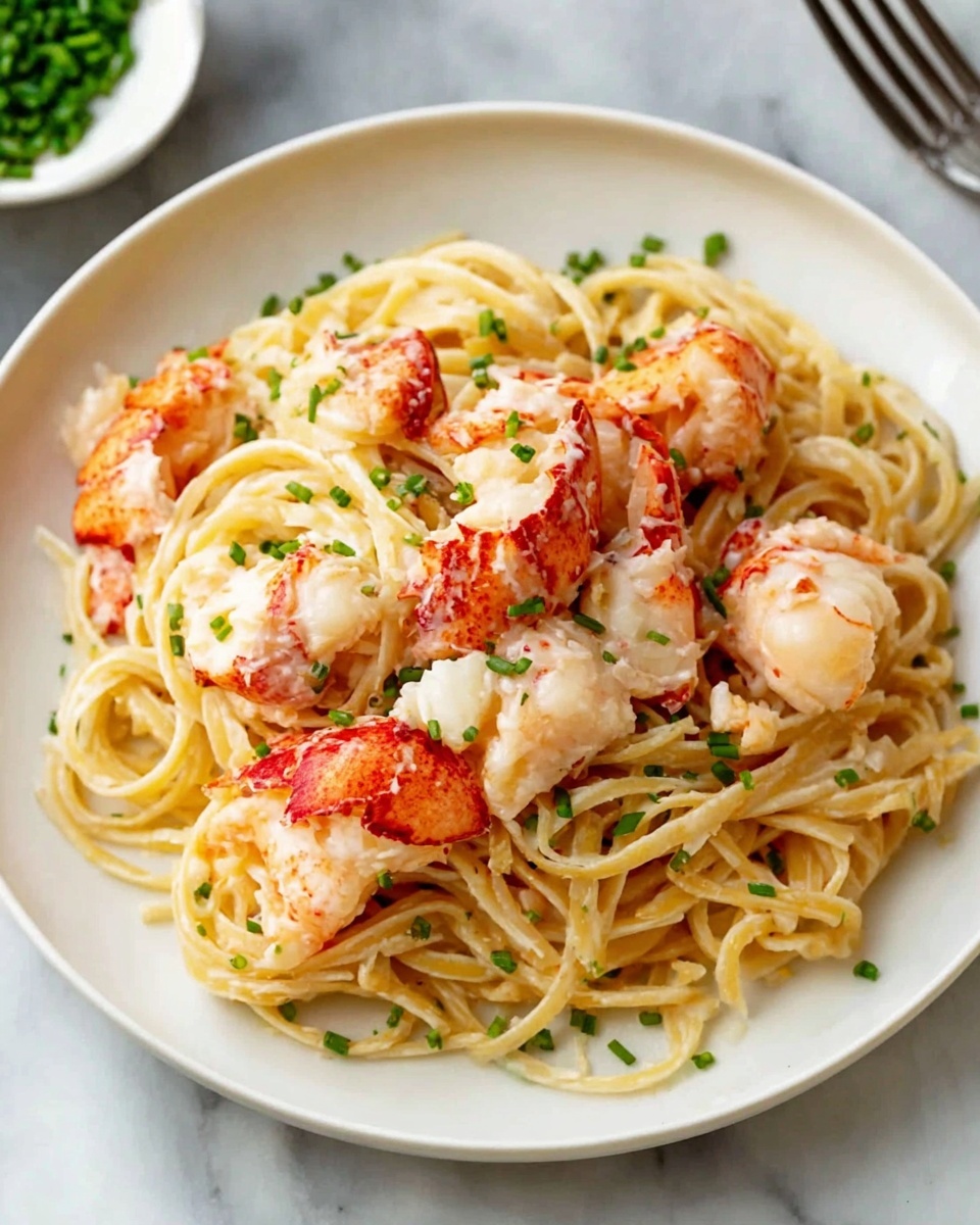 Lobster Pasta with Cream Sauce Recipe - Recipe Image