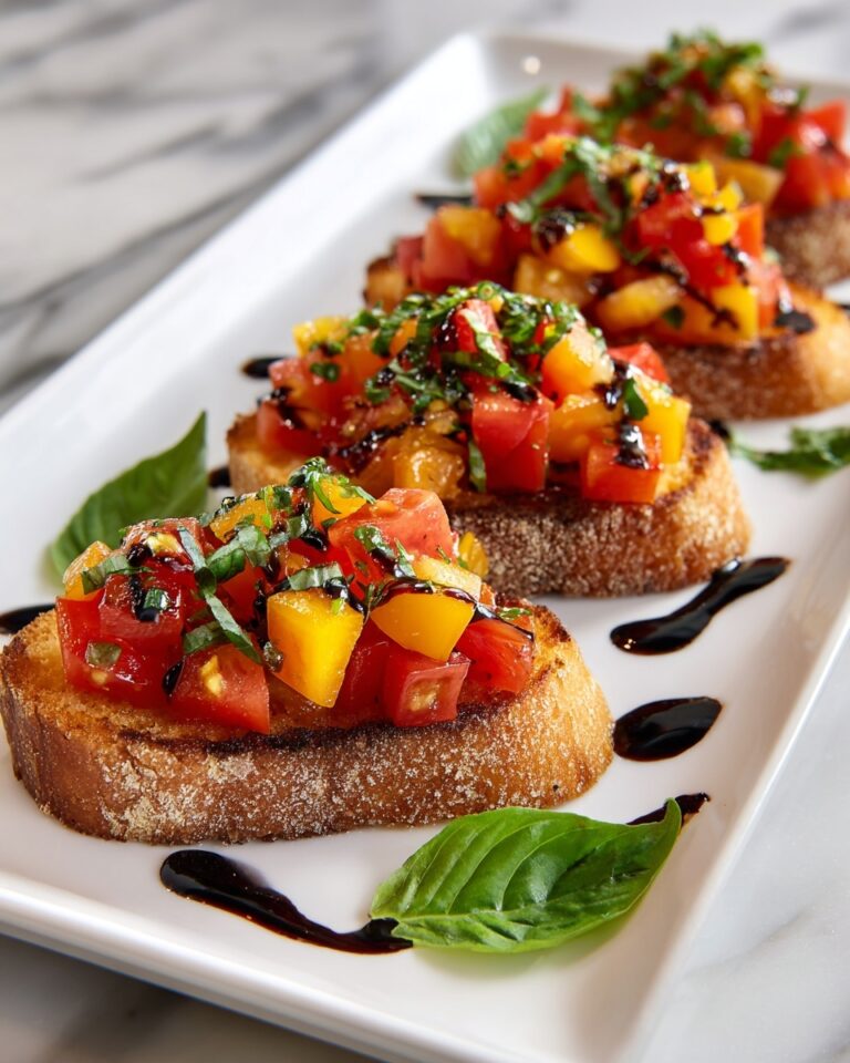 Tomato and Red Pepper Bruschetta Recipe