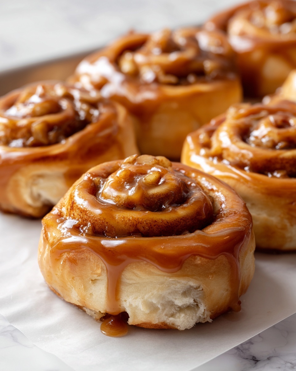 Caramel Apple Cinnamon Rolls Recipe - Recipe Image
