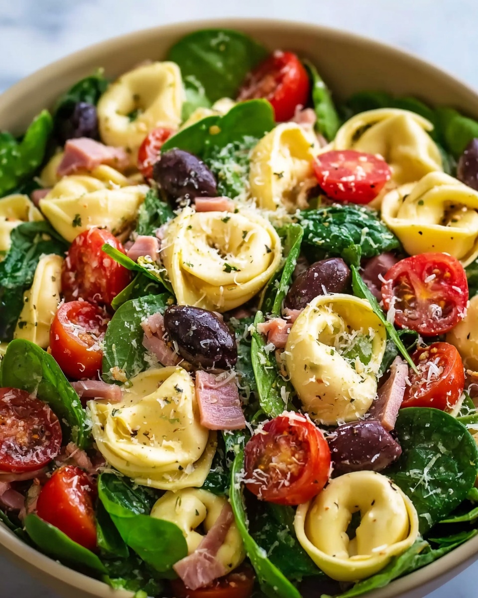 Tortellini Pasta Salad with Cherry Tomatoes and Fresh Basil Recipe - Recipe Image