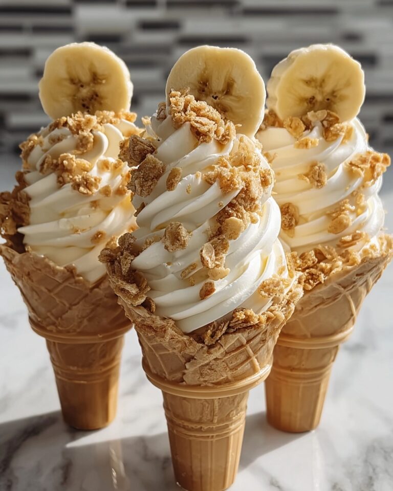 Banana Pudding Cheesecake Cones Recipe