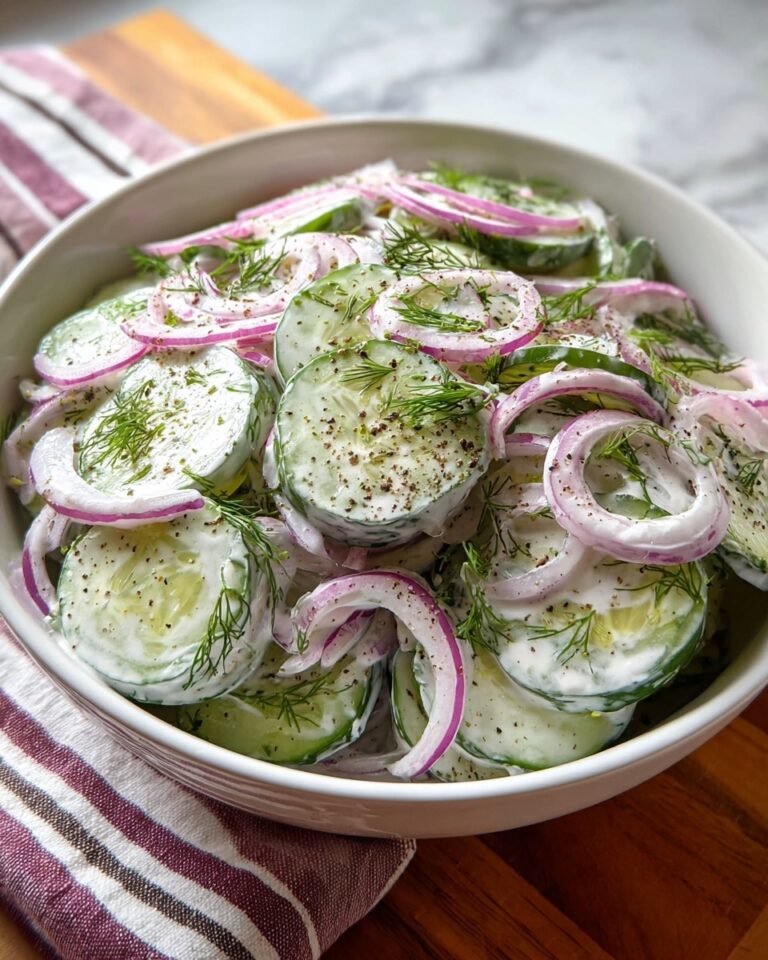 Creamy Cucumber Salad Recipe