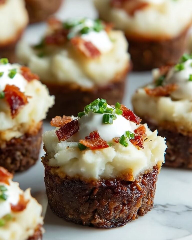 Mini Meatloaf Muffins with Mashed Potato Frosting Recipe