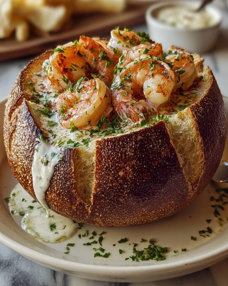Stuffed Seafood Bread Bowl Recipe