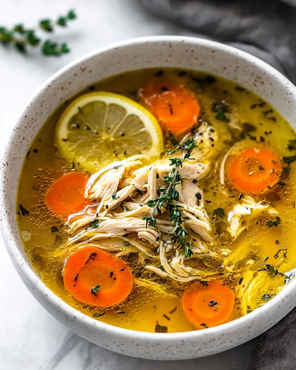 Lemon Chicken Soup: A Refreshing Recipe for Comfort and Wellness Recipe - Recipe Image