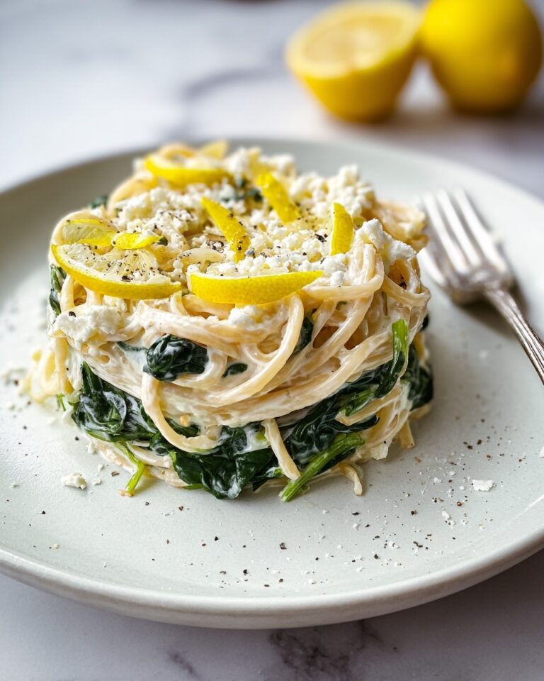 Easy Lemon Ricotta Pasta with Spinach Recipe