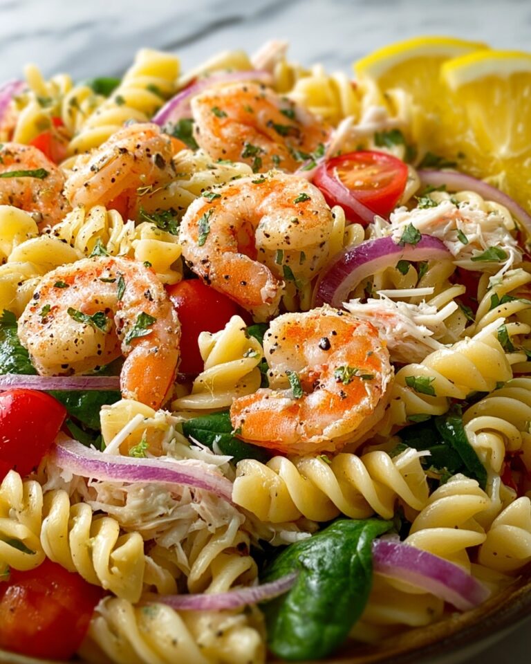 Seafood Pasta Salad with Shrimp & Crab Recipe