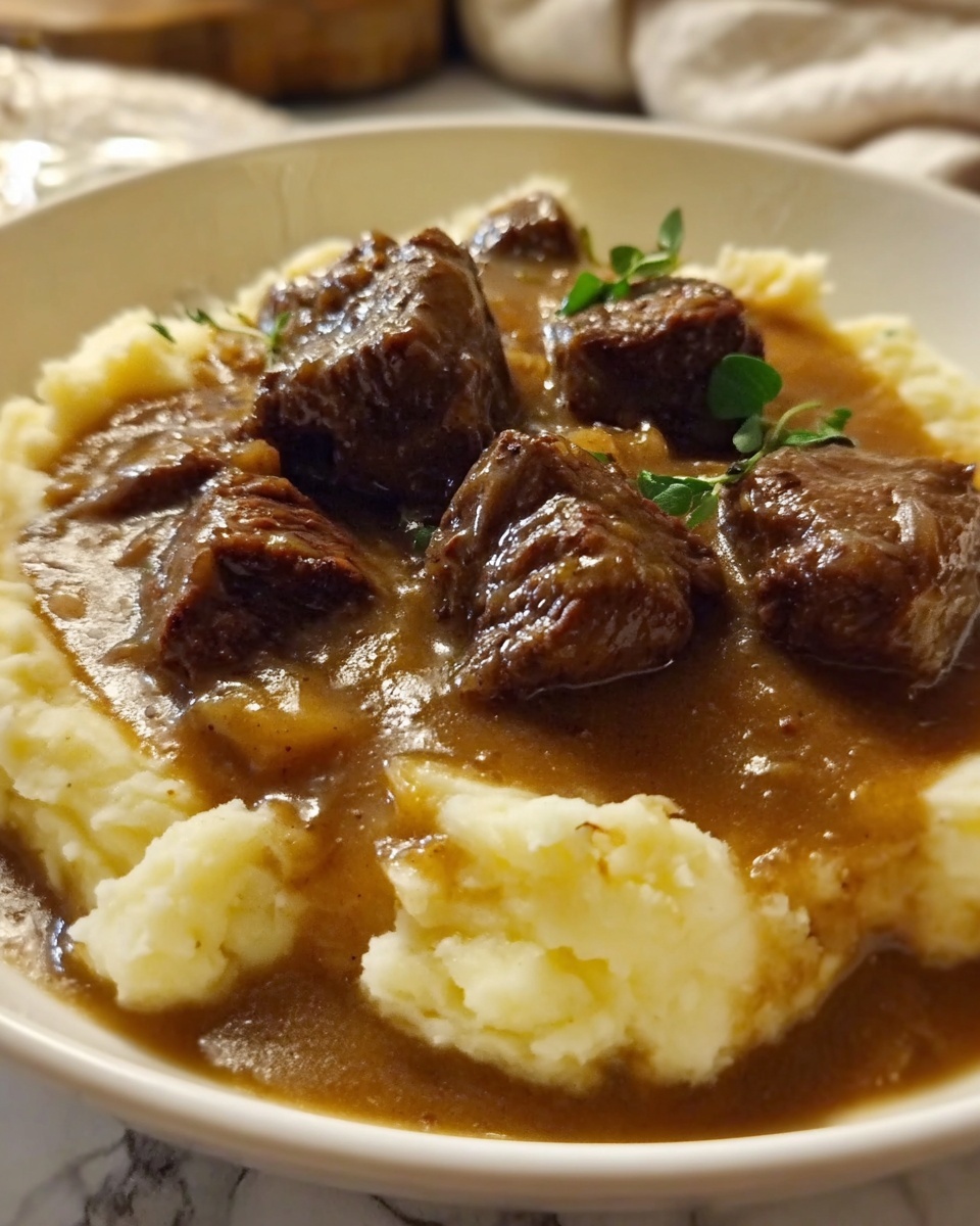 Beef Gravy Potatoes Recipe - Recipe Image