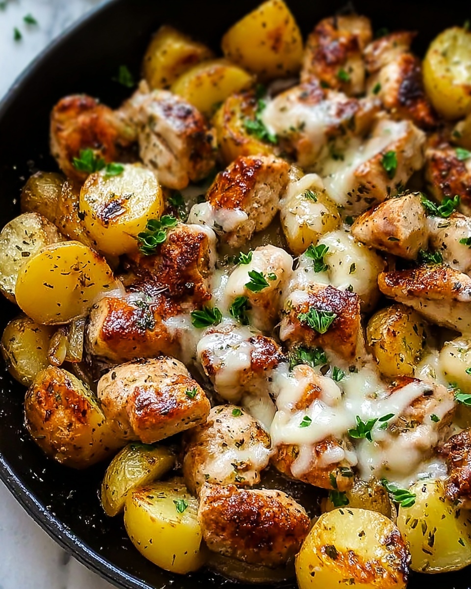 Garlic Parmesan Chicken and Potatoes (One-Pan Dinner) Recipe - Recipe Image