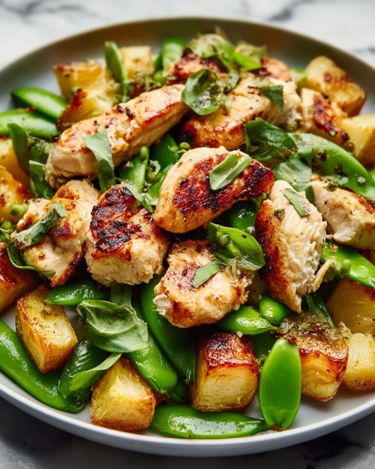 Asian Marinated Chicken with Snap Pea Panzanella Recipe