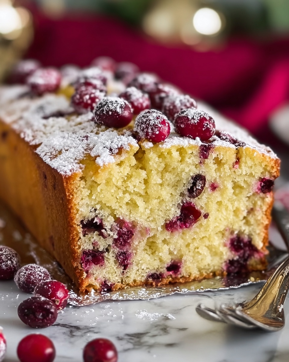 Christmas Cranberry Pound Cake Recipe - Recipe Image