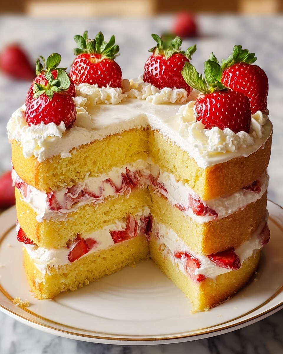 Strawberry-Lemonade Layer Cake Recipe - Recipe Image
