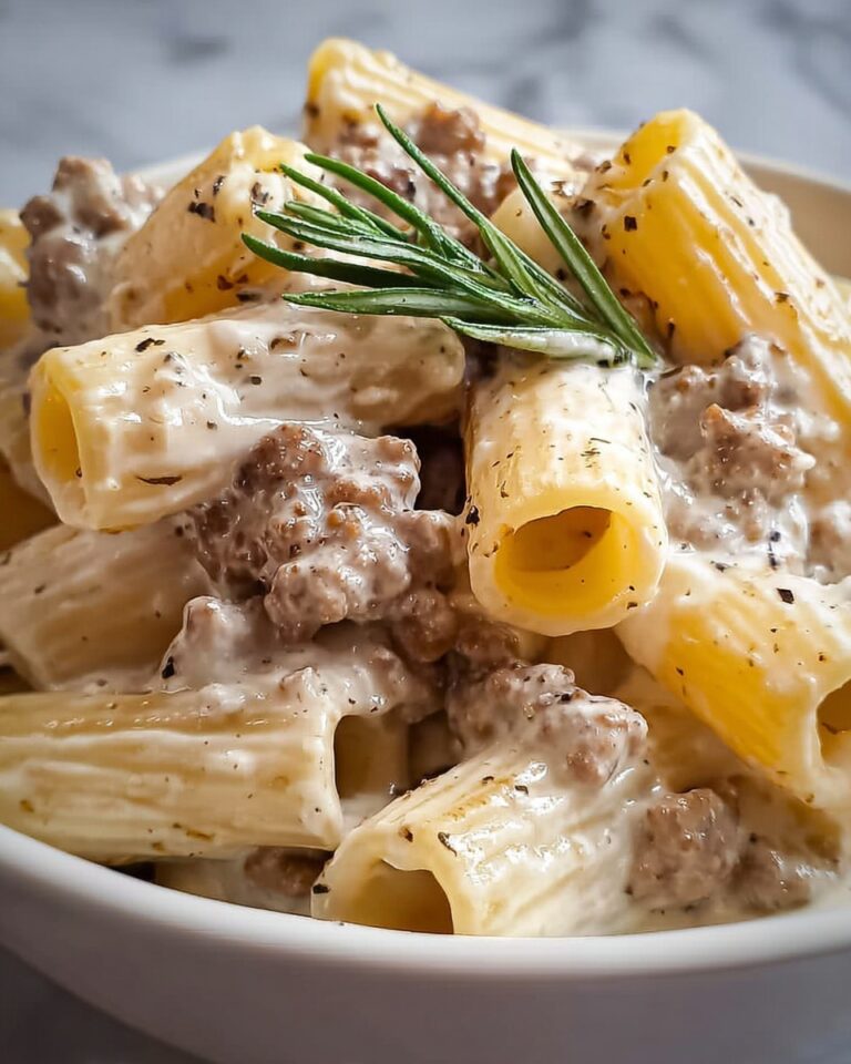 Pasta alla Norcina with Black Truffle and Italian Sausage Recipe