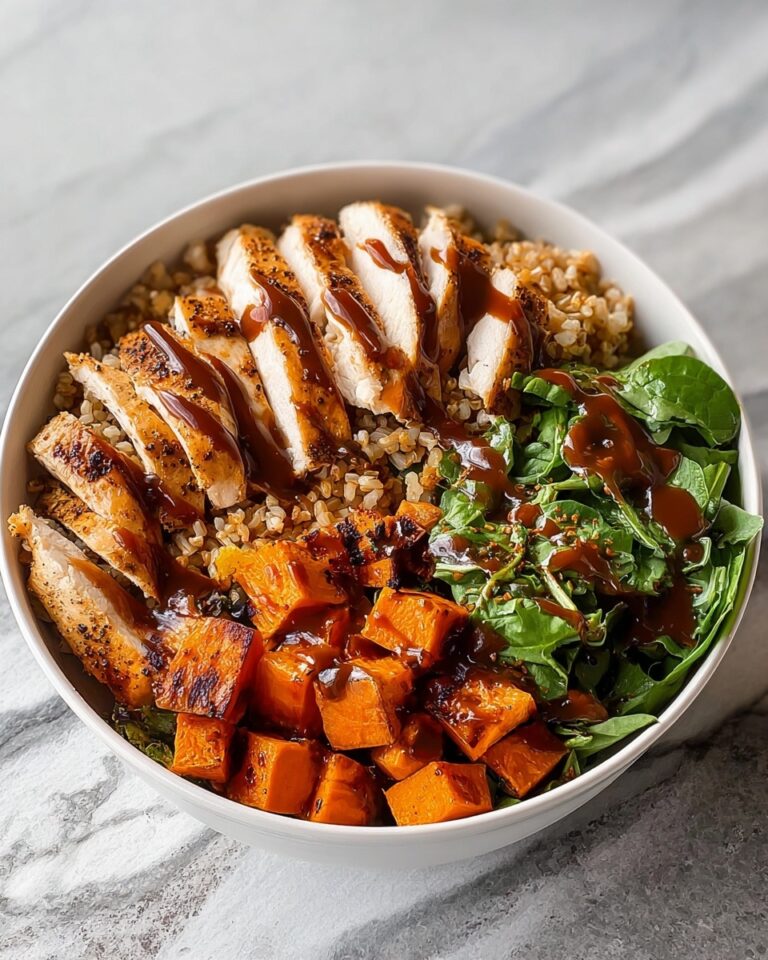 BBQ Chicken & Roasted Sweet Potato Bowls Recipe