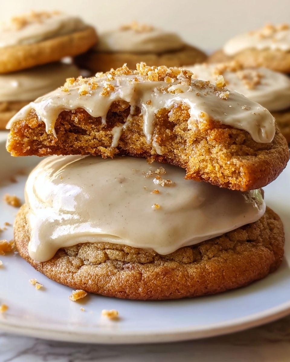 Pumpkin Cookies with Brown Butter Icing Recipe - Recipe Image