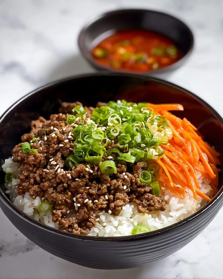 Korean Ground Beef Bowl Recipe