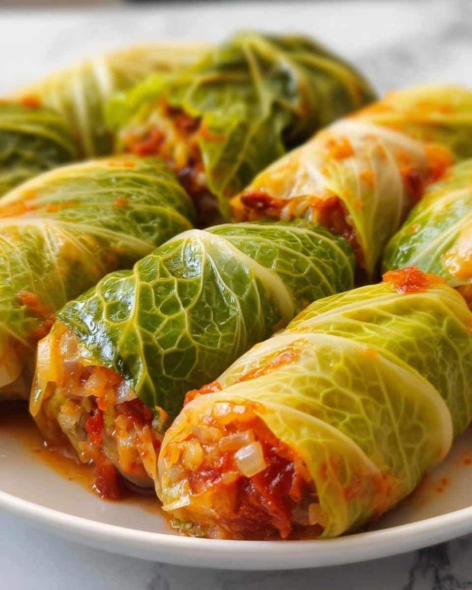 Vegetarian Stuffed Cabbage Rolls Recipe - Recipe Image