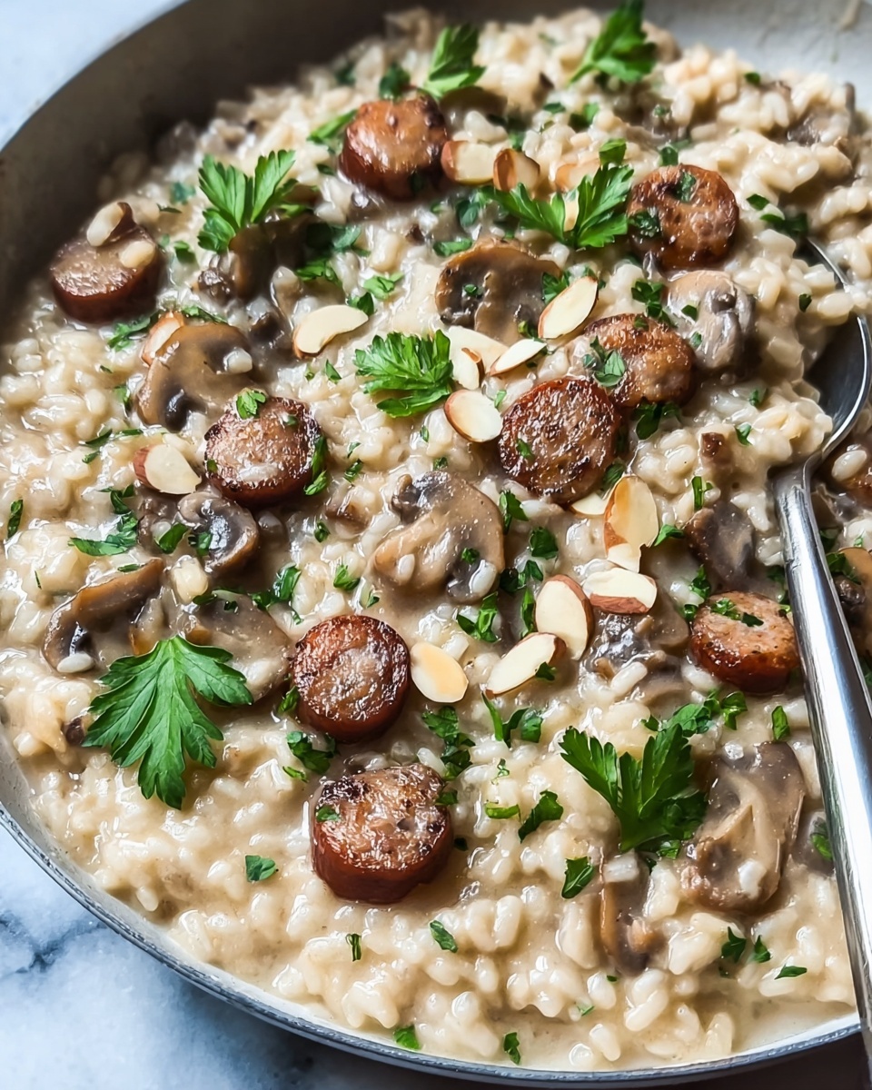 Creamy Italian Sausage and Rice Casserole Recipe - Recipe Image