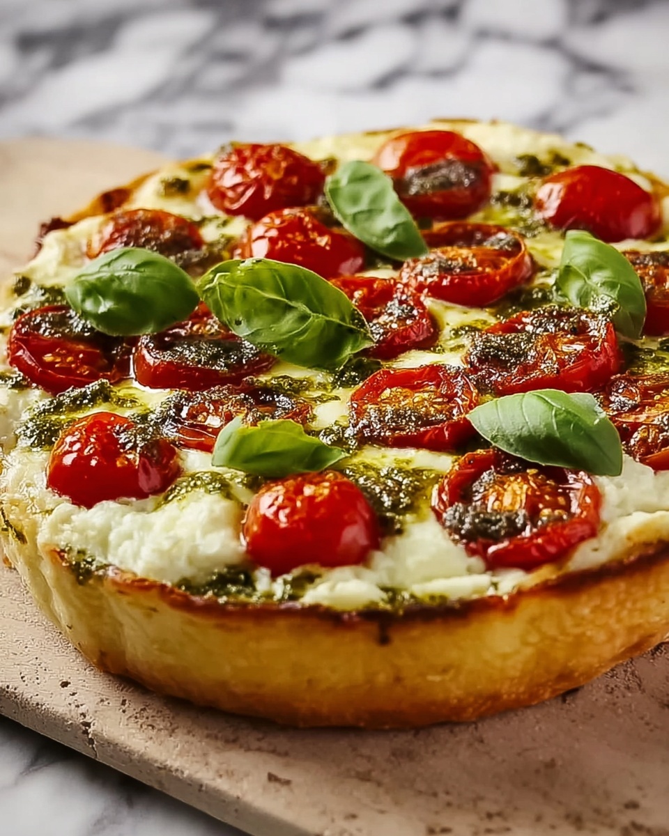 Quick Caprese Naan Pizza Recipe - Recipe Image