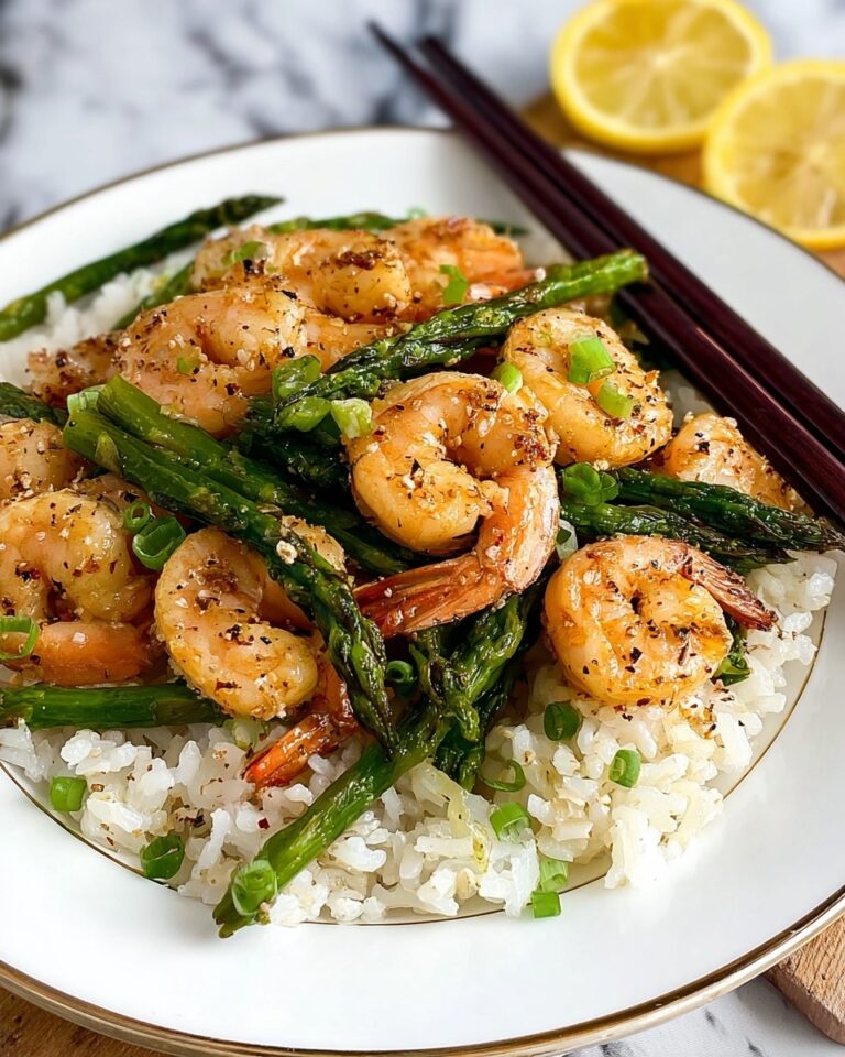 Shrimp and Asparagus Stir Fry with Lemon Sauce Recipe