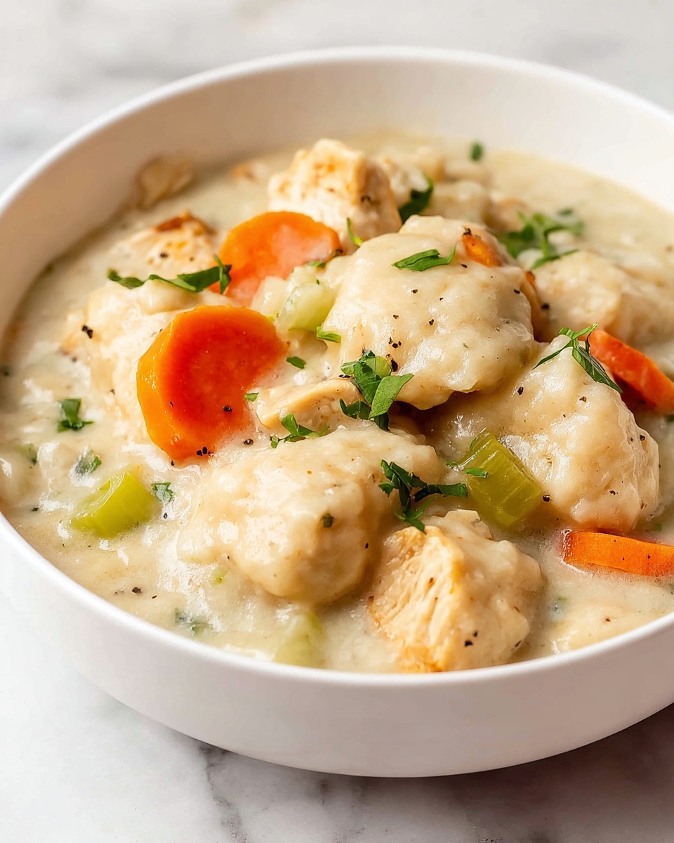 Leftover Turkey and Stuffing Dumpling Soup Recipe - Recipe Image