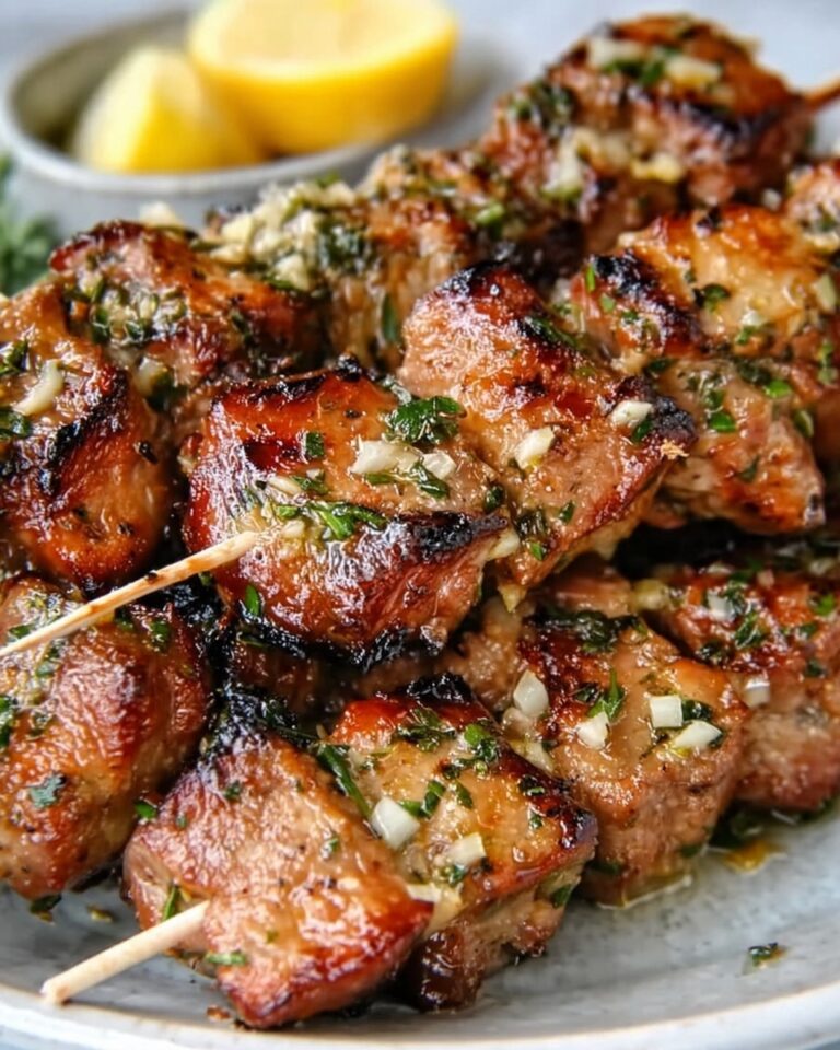 Garlic Parmesan Chicken Kebabs Recipe