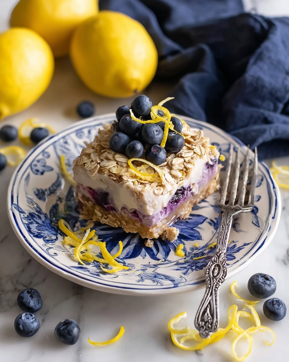 Lemon Blueberry Baked Oatmeal Recipe - Recipe Image