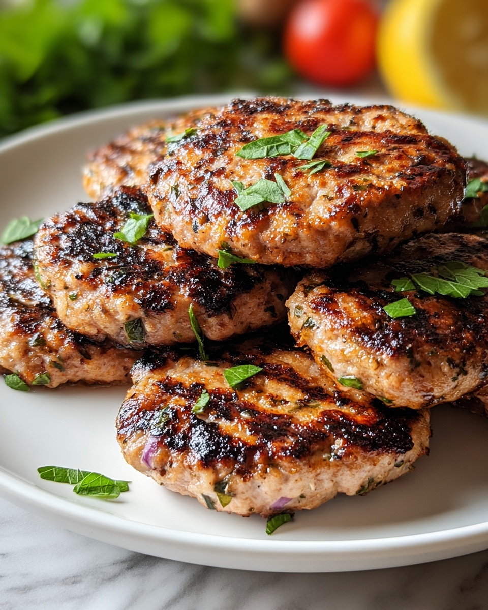 Mediterranean Chicken Patties Recipe - Recipe Image