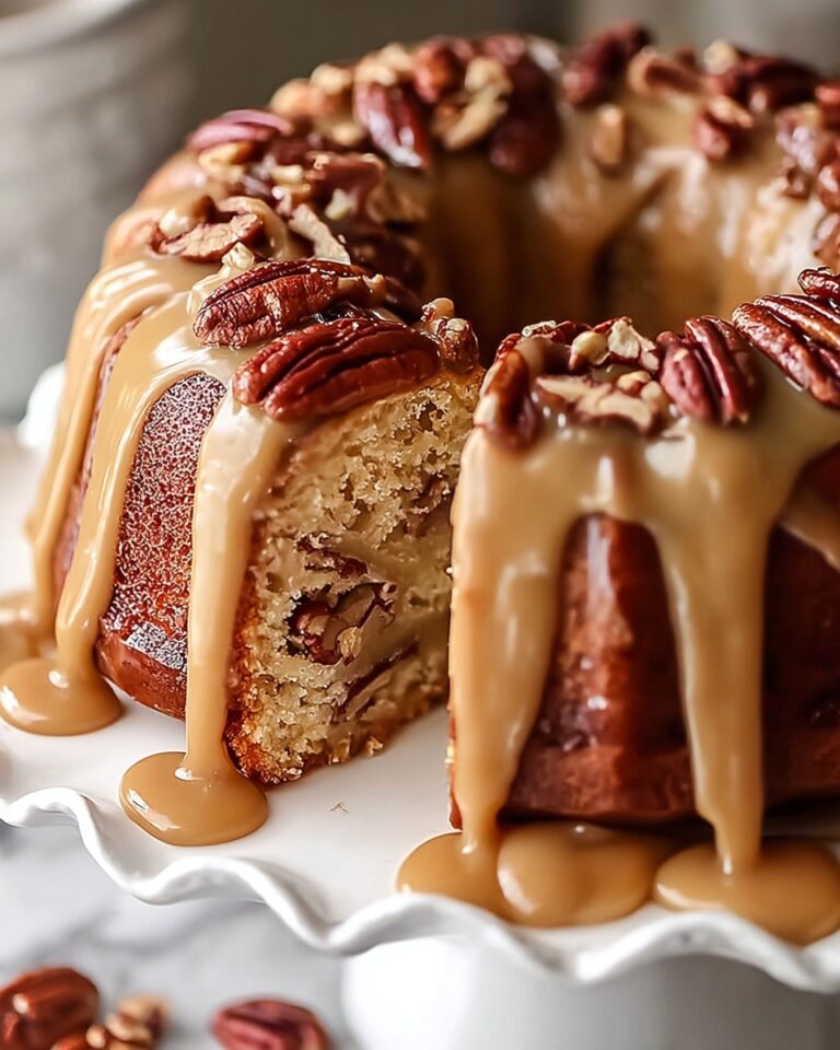Apple Pecan Cake With Caramel Glaze Recipe