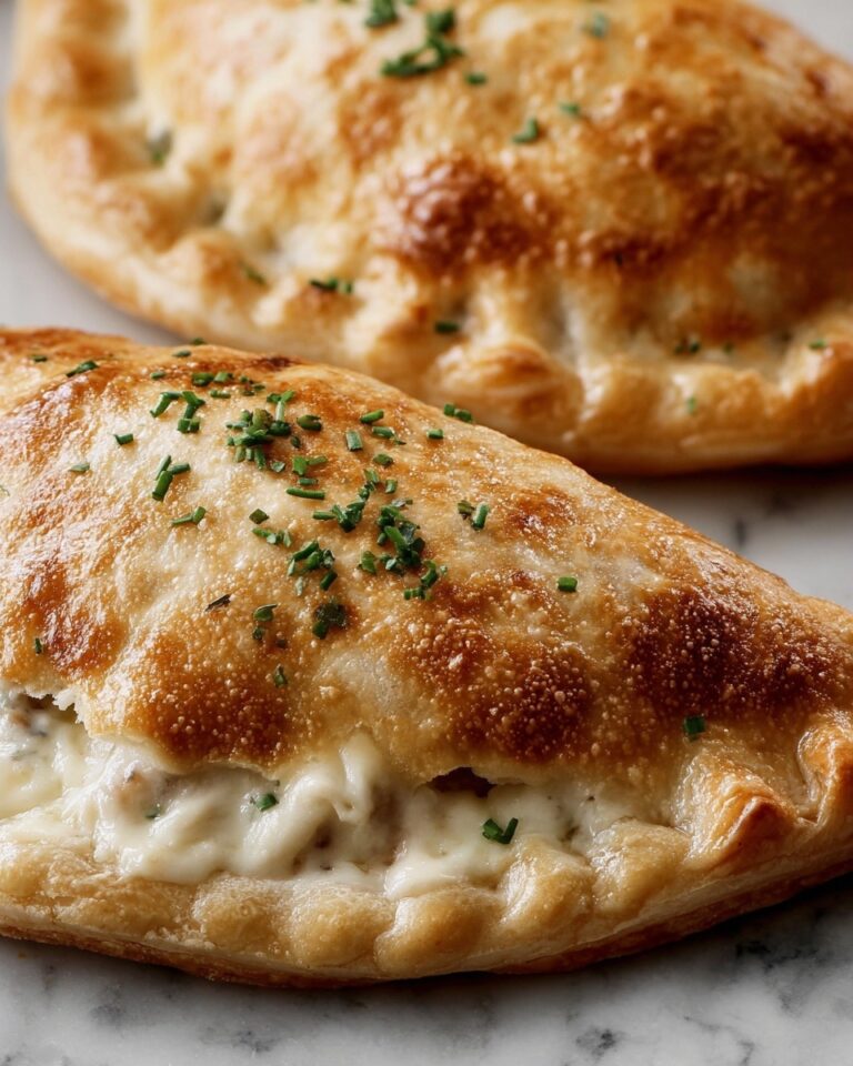 Chicken Alfredo Air Fryer Calzones Recipe