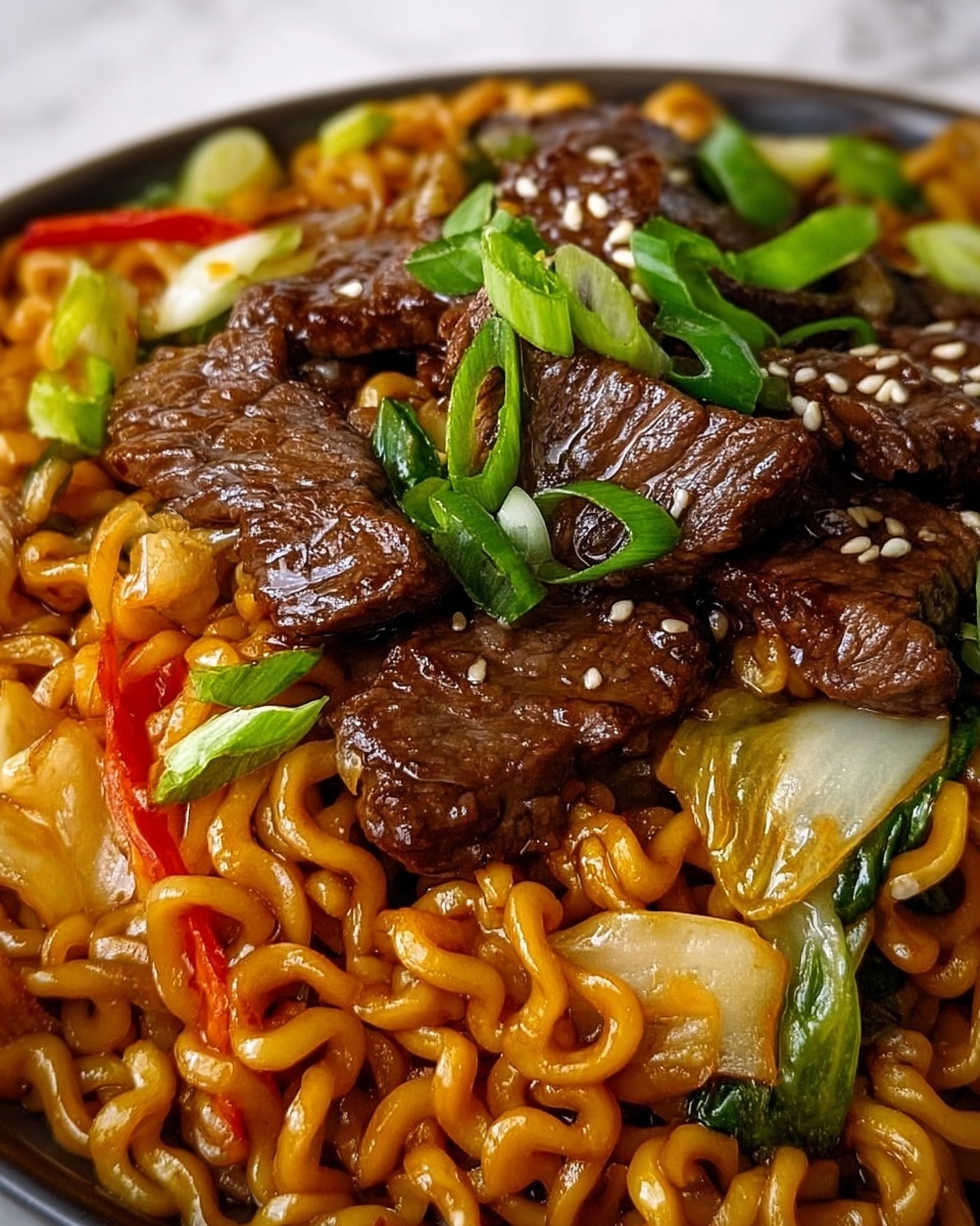 Steak Stir-Fried Ramen Recipe - Recipe Image