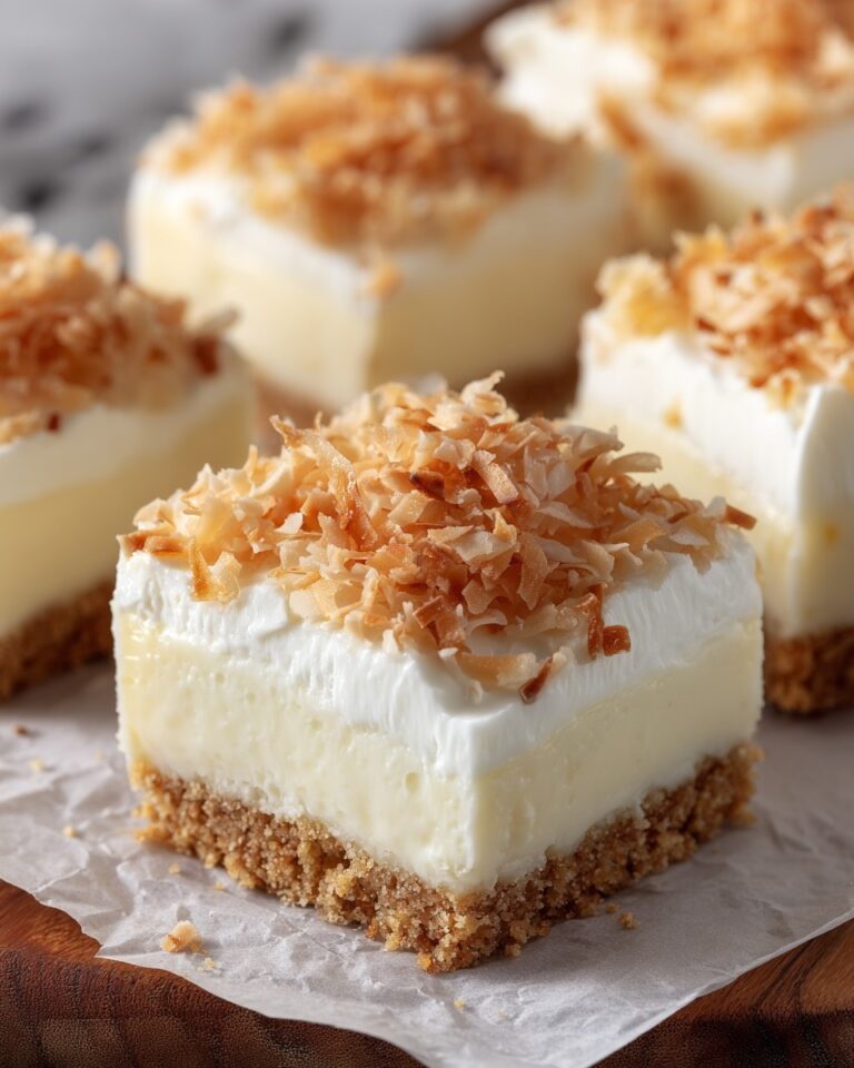 Skinny Coconut Cheesecake Bars Recipe