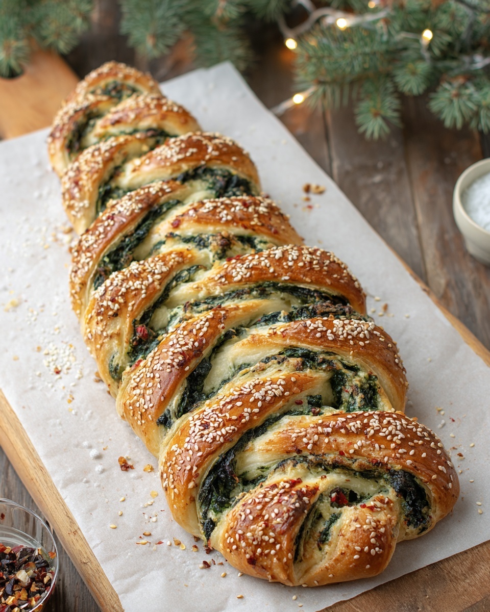Christmas Tree Spinach Dip Breadsticks Recipe - Recipe Image