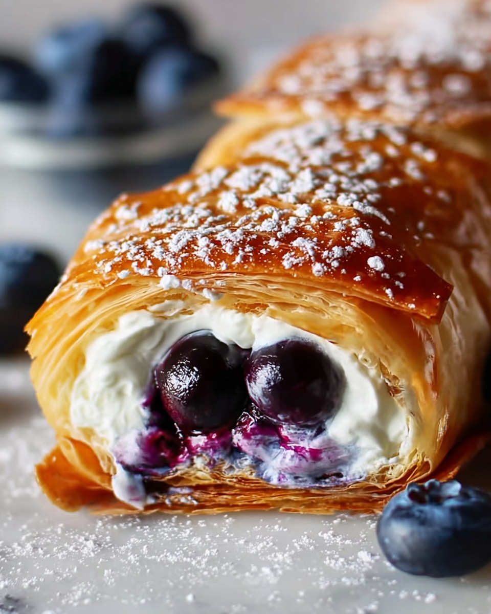 Blueberry Cream Cheese Egg Rolls Recipe - Recipe Image