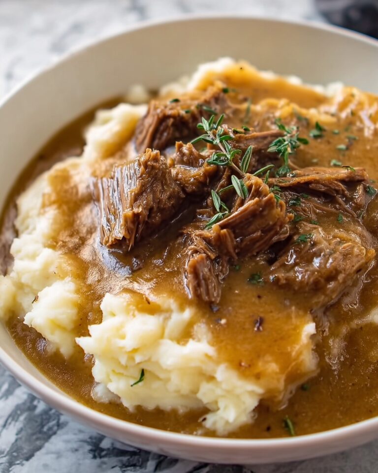Instant Pot Pot Roast with Mashed Potatoes & Gravy Recipe