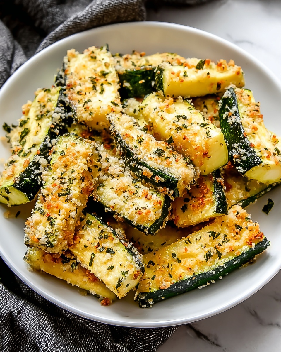 Low-Calorie Air Fryer Zucchini Parmesan Recipe - Recipe Image