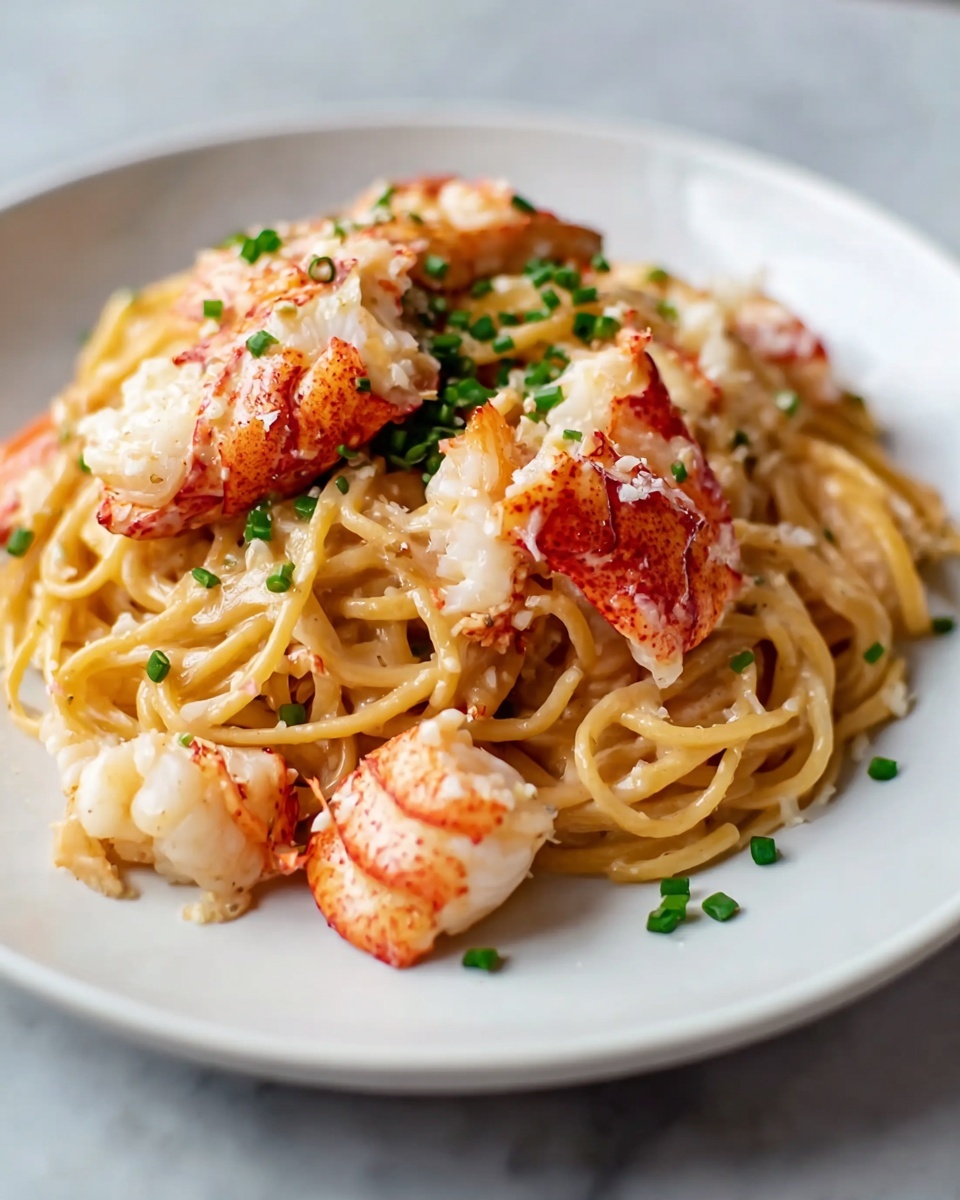 Lobster Pasta with Cream Sauce Recipe - Recipe Image