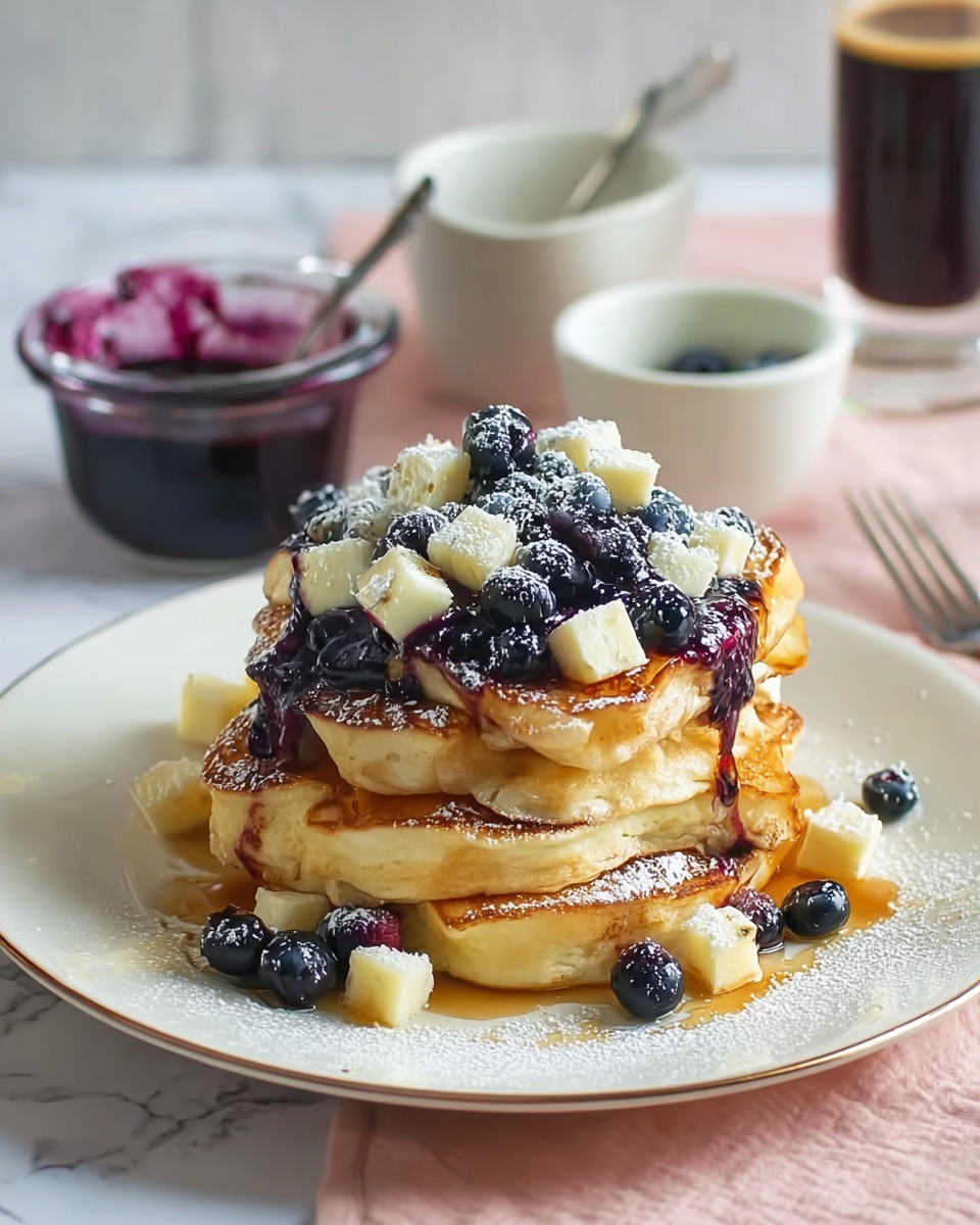 Overnight Blueberry Cream Cheese French Toast Casserole Recipe - Recipe Image