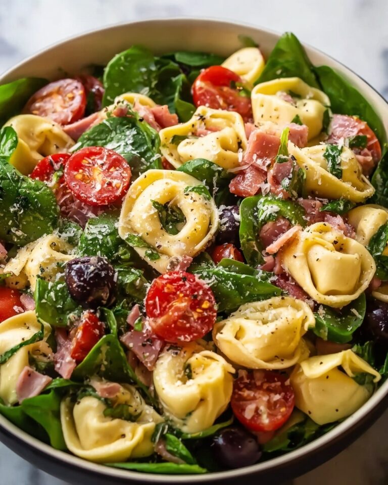 Tortellini Pasta Salad with Cherry Tomatoes and Fresh Basil Recipe
