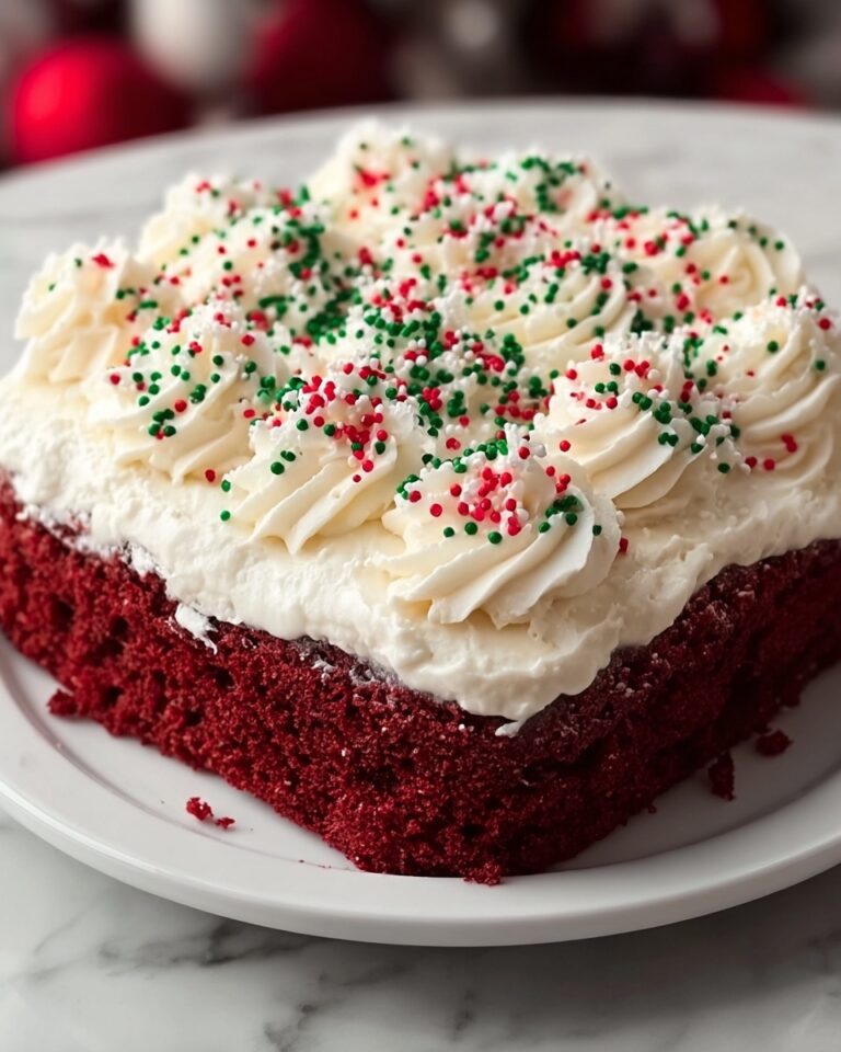Christmas Red Velvet Poke Cake Recipe