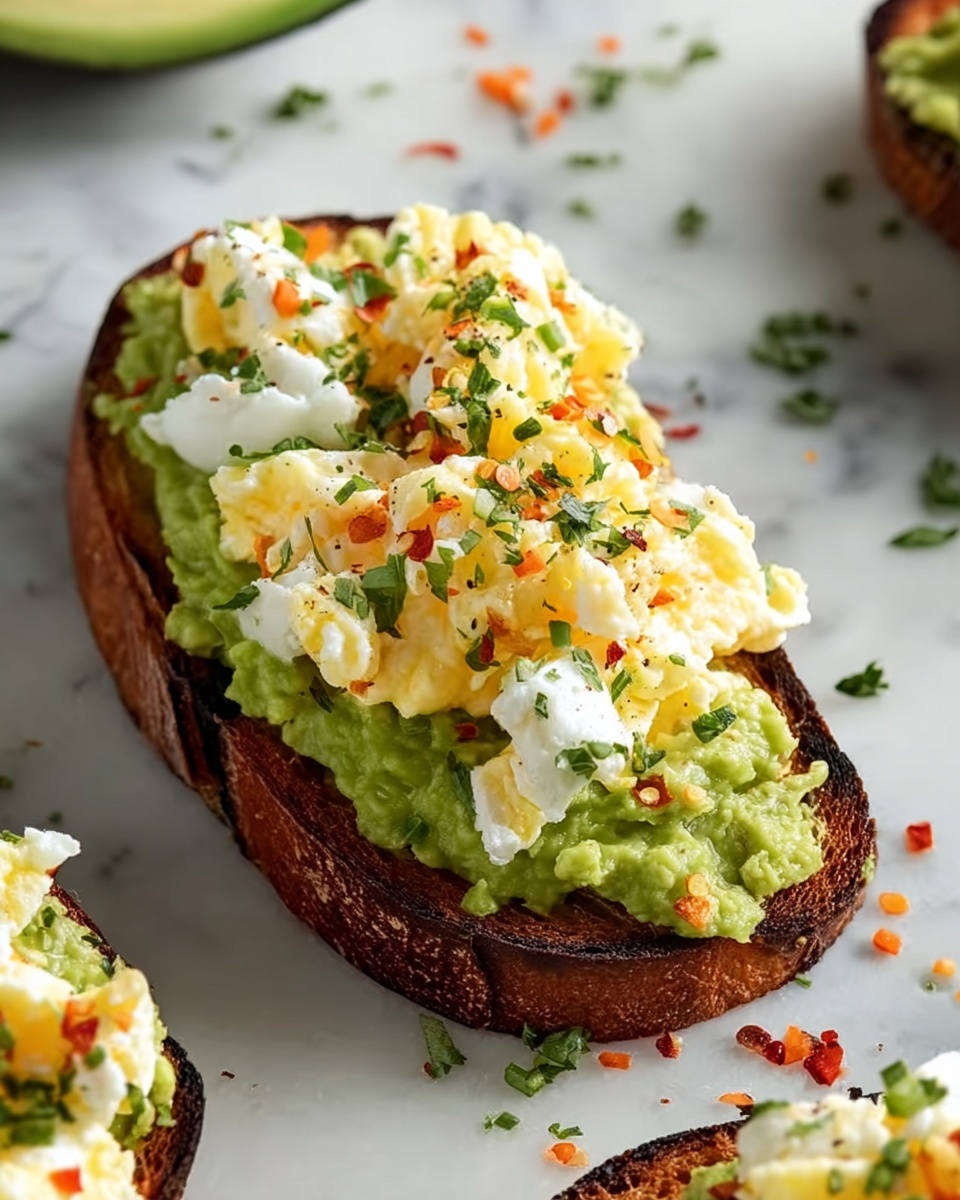 Grated Egg & Avocado Toast Recipe - Recipe Image
