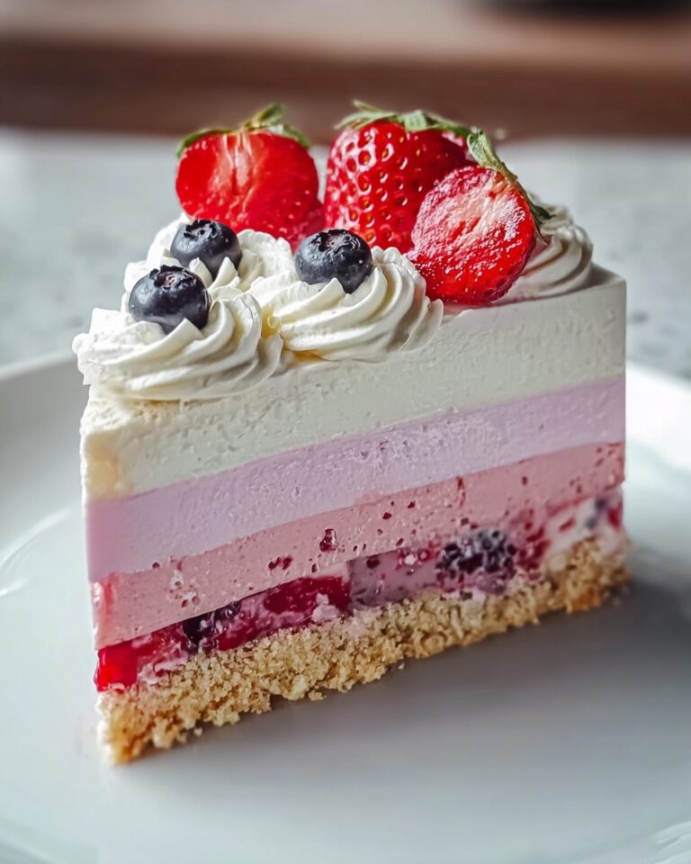 Unicorn No-Bake Strawberry Split Cake Recipe
